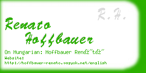 renato hoffbauer business card